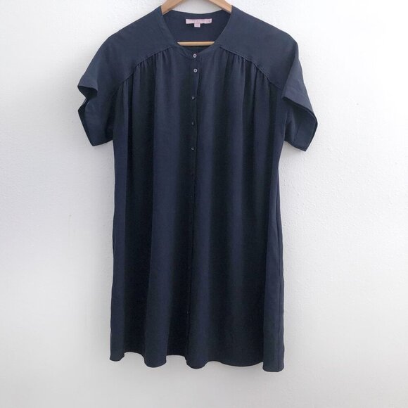 CALYPSO Short Sleeve 100% Silk Dress Size Small - Picture 1 of 9